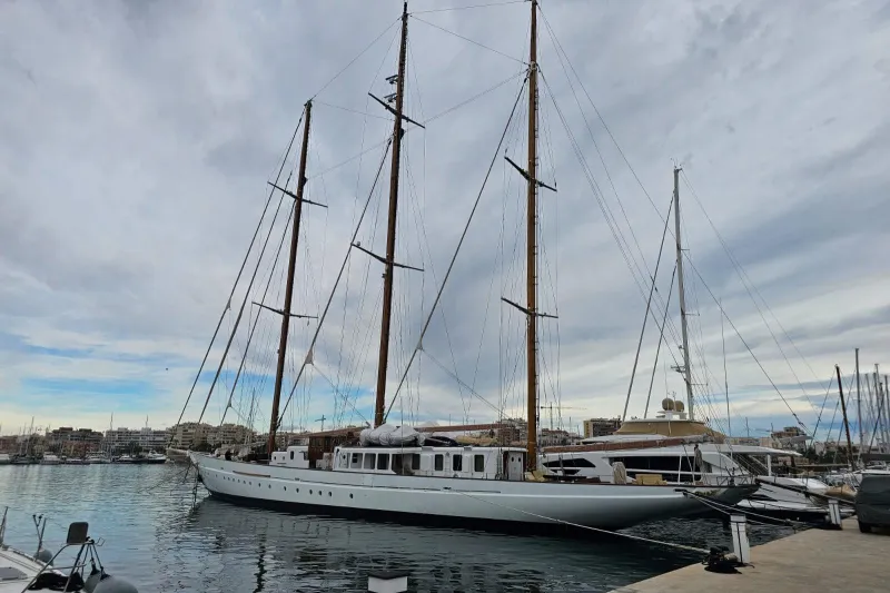 De Vries Lentsch Three Mast Schooner 1959